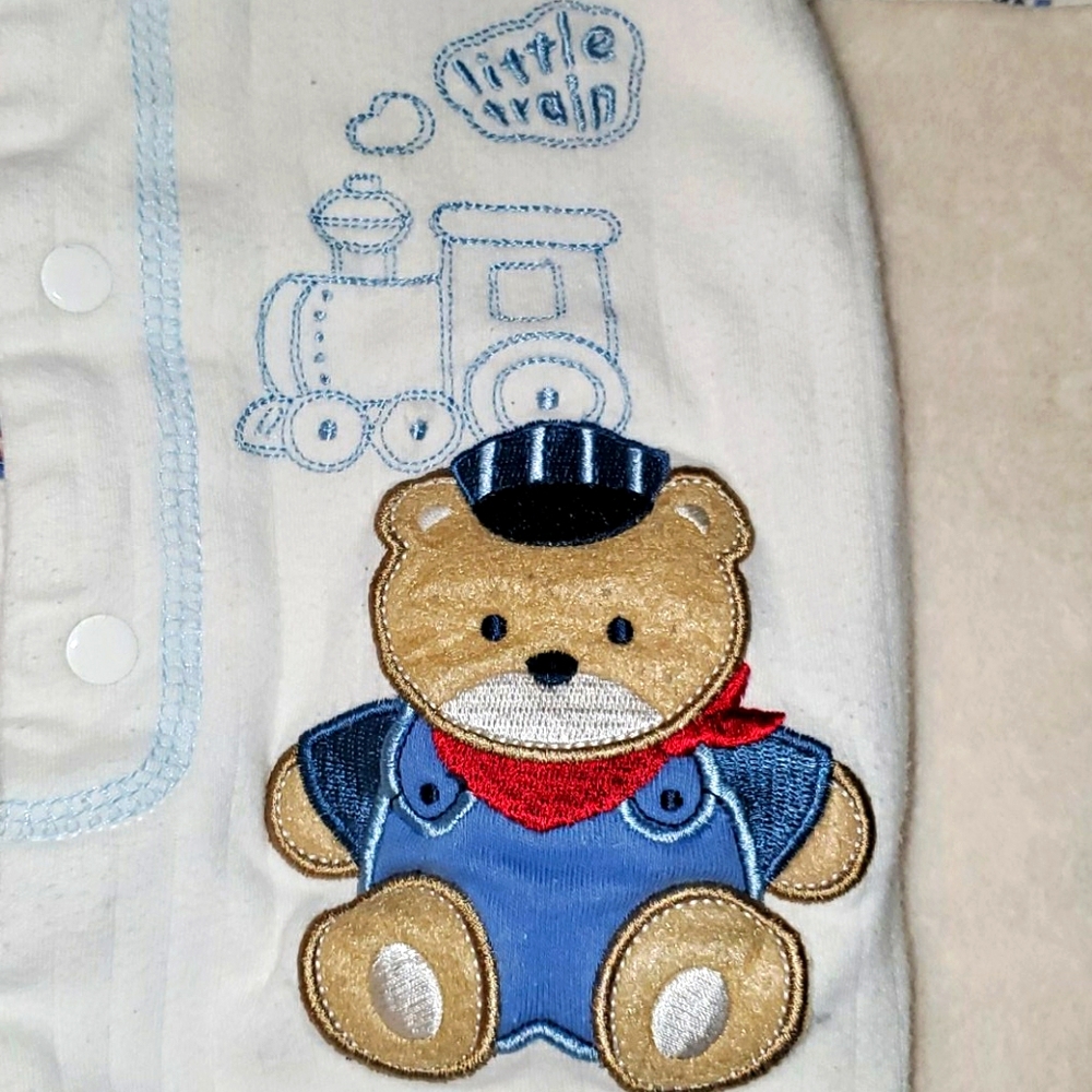 Bundle of Teddy Bear Footies, All Size 3-6 months - Picture 11 of 14